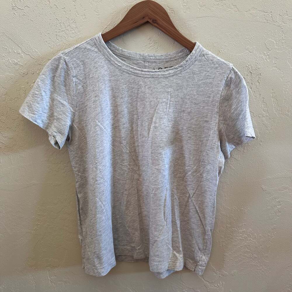 LOFT Vintage Soft Grey Short Sleeve T-Shirt Size M
